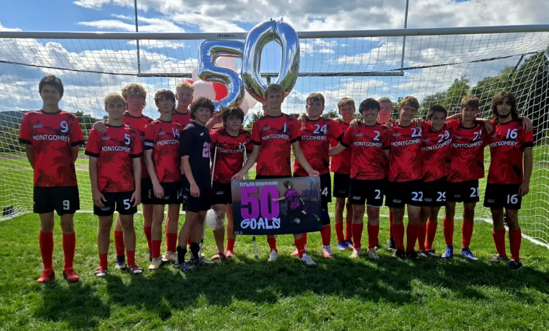 Montgomery's Sherman becomes third 50-goal scorer for Red Raiders in win